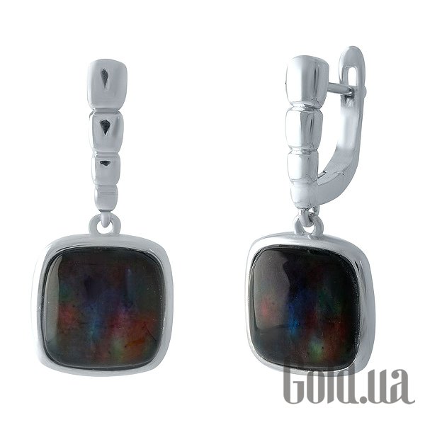 

Серьги с подвесками Fresh Jewelry, Серебряные серьги с аммолитами