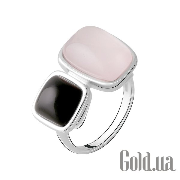 

Женские кольца Fresh Jewelry, Женское серебряное кольцо с кварцем и ониксом, 18.5