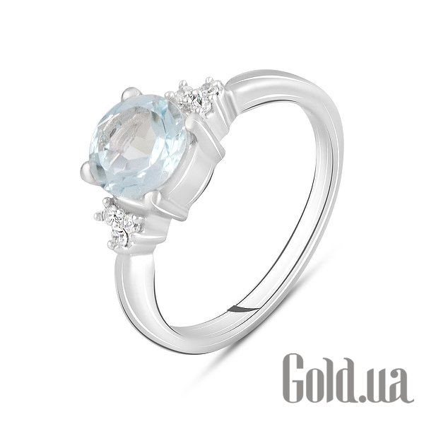 

Женские кольца Fresh Jewelry, Женское серебряное кольцо с куб. циркониями и топазом, 17