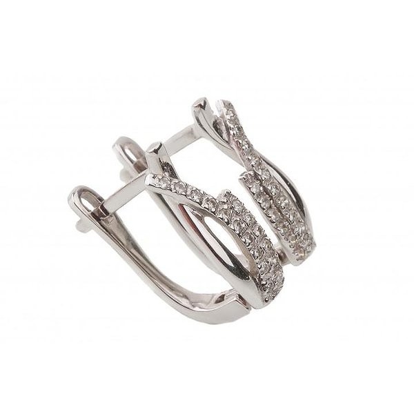 Золотые серьги с бриллиантами