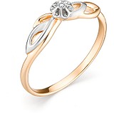 Женское золотое кольцо с бриллиантом, 1606080