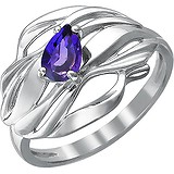 Женское серебряное кольцо с аметистом, 1610944