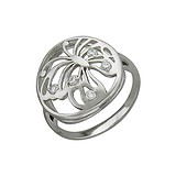 Женское серебряное кольцо с куб. циркониями, 1617344