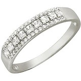 Серебряное обручальное кольцо с куб. циркониями, 1619904