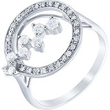 Женское золотое кольцо с бриллиантами, 1645248