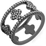 Женское серебряное кольцо с куб. циркониями, 1665472