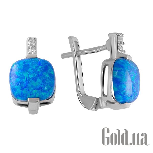 

Серьги Fresh Jewelry, Серебряные серьги с куб. циркониями и опалами
