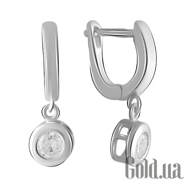 

Серьги с подвесками Fresh Jewelry, Серебряные серьги с куб. циркониями