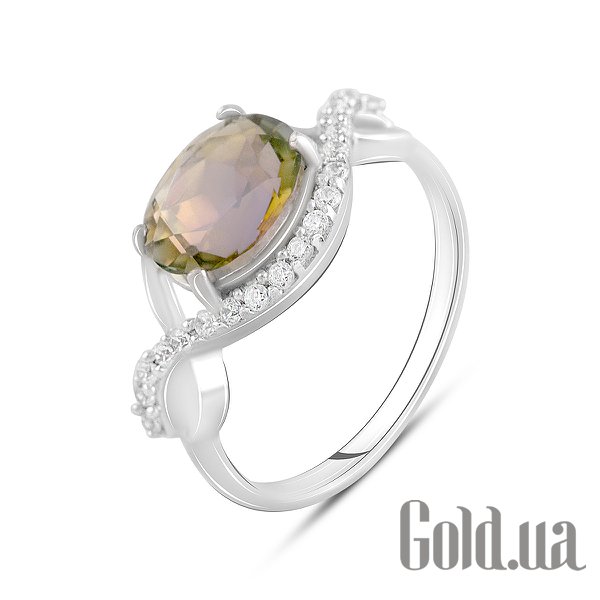 

Женские кольца Fresh Jewelry, Женское серебряное кольцо с куб. циркониями и синт. цитрином, 18