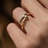 Женское золотое кольцо с бриллиантами 