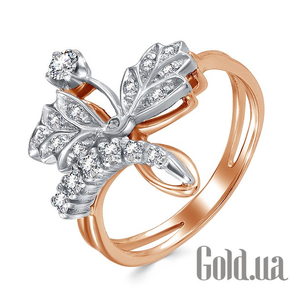 

Кольцо Lurie Jewelry, Женское золотое кольцо с бриллиантами, 17.5