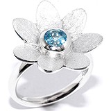 Silver Wings Женское серебряное кольцо с топазом, 1618369