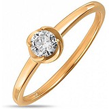 Золотое кольцо с бриллиантом, 1624769