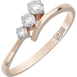 Женское золотое кольцо с бриллиантами, 1655233