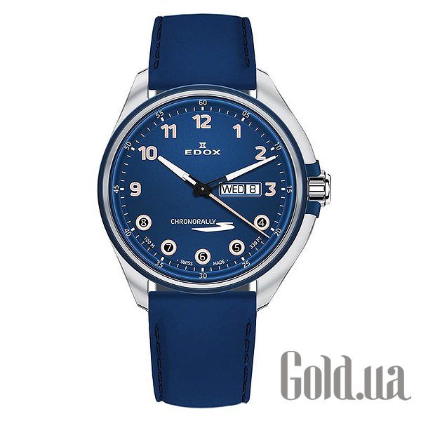 

Швейцарские часы Edox, Мужские часы Chronorally-S Day/Date 84301 3BUCBU BUBEB