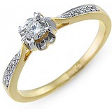 Золотое кольцо с бриллиантами, 1685441