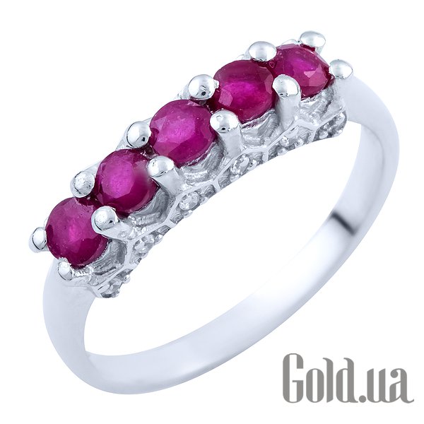 

Женские кольца Fresh Jewelry, Женское серебряное кольцо с рубинами и куб. циркониями, 18