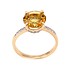 Женское золотое кольцо с султанитом и куб. циркониями - фото 2