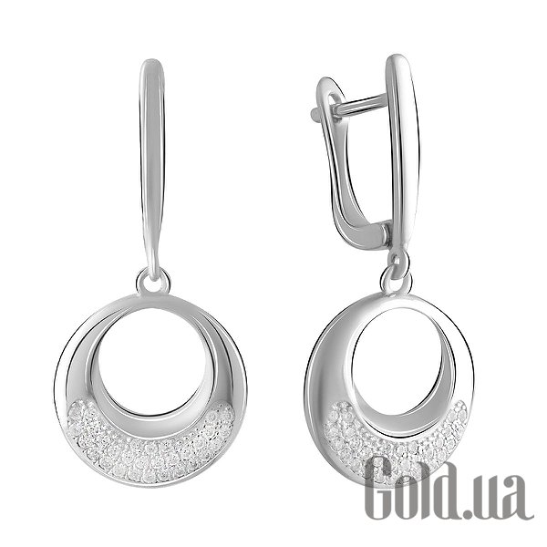 

Серьги с подвесками Fresh Jewelry, Серебряные серьги с куб. циркониями