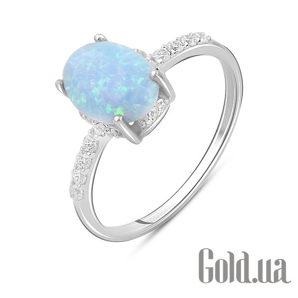 

Женские кольца Fresh Jewelry, Женское серебряное кольцо с куб. циркониями и опалом, 17