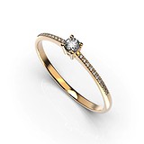 Золотое кольцо с бриллиантами, 1773249