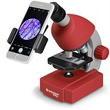 Bresser Микроскоп Junior 40x-640x Red с набором для опытов и адаптером для смартфона, 1780161