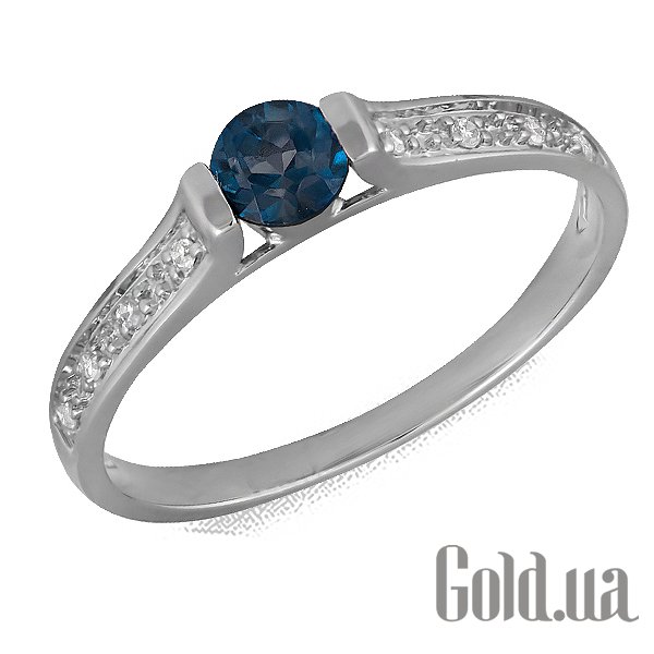 

Кольцо Lurie Jewelry, Женское золотое кольцо с бриллиантами и топазом, 16.5