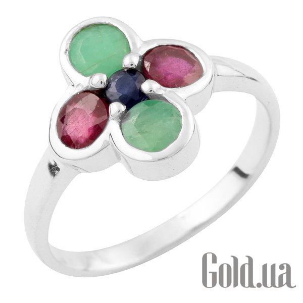 

Женские кольца Fresh Jewelry, Женское серебряное кольцо с сапфиром, рубинами и изумрудами, 17