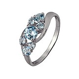 Женское серебряное кольцо с топазами, 1516482