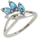 Женское серебряное кольцо с топазами, 1556162