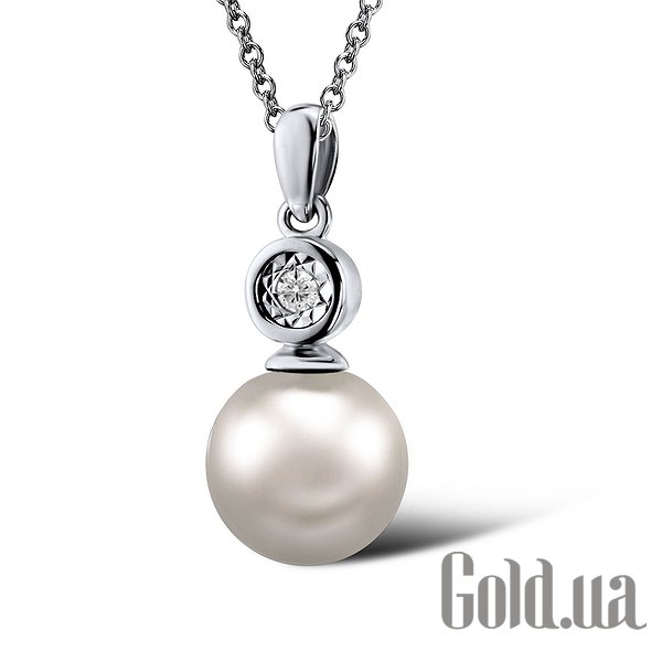 

Женский кулон Lurie Jewelry, Золотой кулон с бриллиантом и пресн. жемчугом