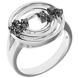 Женское золотое кольцо с бриллиантами, 1607874