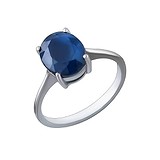 Женское серебряное кольцо с сапфиром, 1616322
