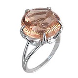 Женское серебряное кольцо с топазом, 1620674