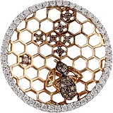Золотий кулон з діамантами, 1642690