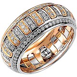 Золотое обручальное кольцо с бриллиантами, 1676226