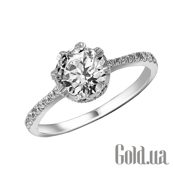 

Женские кольца Lurie Jewelry, Женское серебряное кольцо с куб. циркониями, 15.5