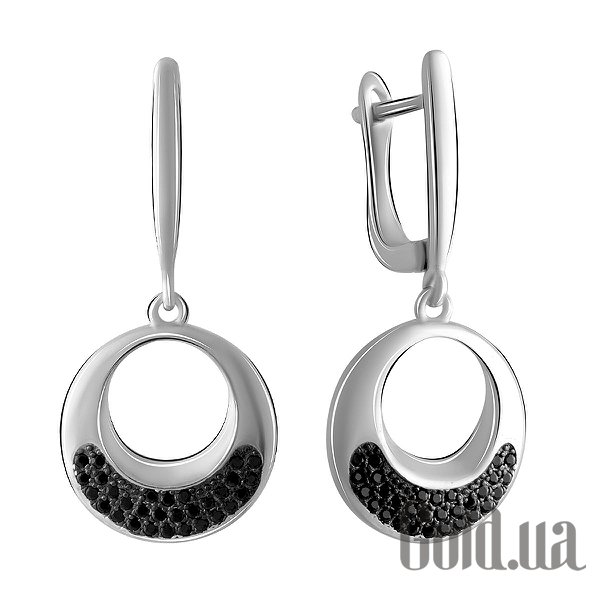 

Серьги с подвесками Fresh Jewelry, Серебряные серьги с куб. циркониями