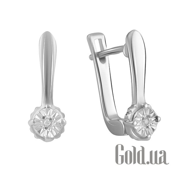 

Серьги Fresh Jewelry, Серебряные серьги с бриллиантами