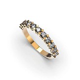 Золотое обручальное кольцо с бриллиантами, 1768386