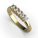Золотое обручальное кольцо с бриллиантами, 1768898