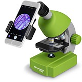 Bresser Микроскоп Bresser Junior 40x-640x Green с набором для опытов и адаптером для смартфона, 1780162