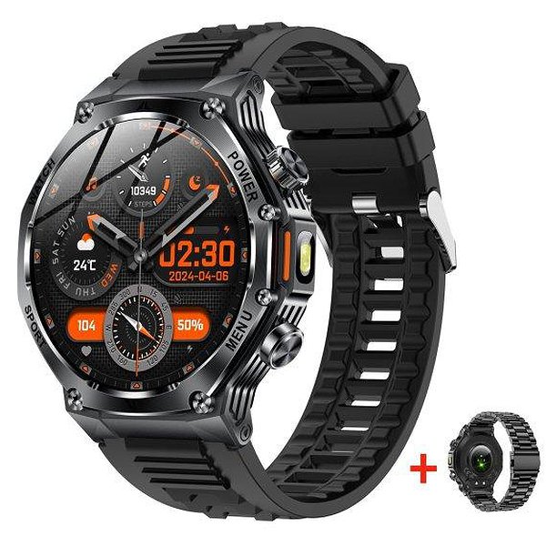 UWatch Смарт часы Smart Surf X Pro Black Rubber 3487