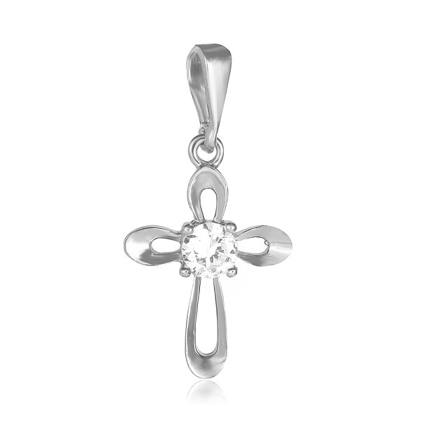 Серебряный кулон с цирконием Swarovski Zirconia