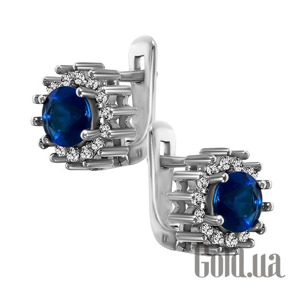 

Серьги Lurie Jewelry, Серебряные серьги с куб. циркониями