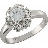 Серебряное кольцо с куб. циркониями, 1650371