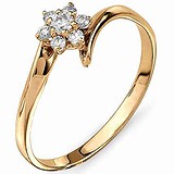 Женское золотое кольцо с бриллиантами, 1684931