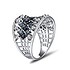 Женское золотое кольцо с бриллиантами, сапфирами и топазами - фото 3