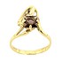 Женское золотое кольцо с дымчатым кварцем - фото 2