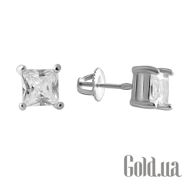 

Серьги-гвоздики Fresh Jewelry, Серебряные серьги с куб. циркониями